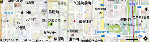 京都府京都市中京区達磨町597周辺の地図
