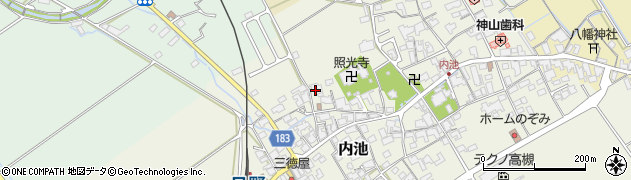 滋賀県蒲生郡日野町内池688周辺の地図