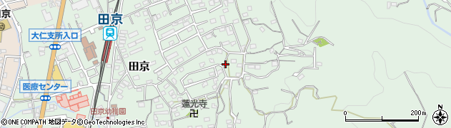 静岡県伊豆の国市田京599周辺の地図