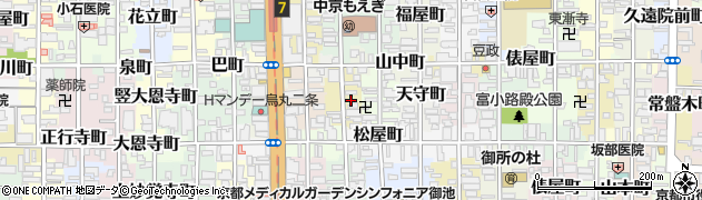京都府京都市中京区壺屋町526周辺の地図