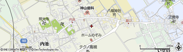 滋賀県蒲生郡日野町内池243周辺の地図