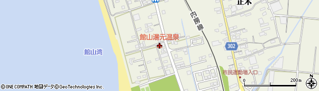 館山湯元温泉周辺の地図