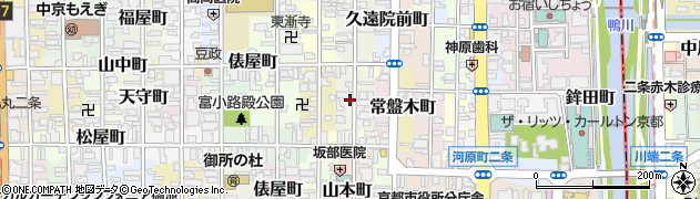 京都府京都市中京区達磨町596周辺の地図