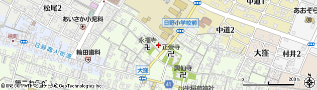 滋賀県蒲生郡日野町大窪509周辺の地図