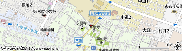 滋賀県蒲生郡日野町大窪510周辺の地図