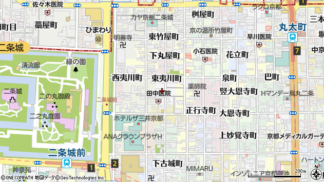 〒604-0061 京都府京都市中京区小川通二条上る槌屋町の地図