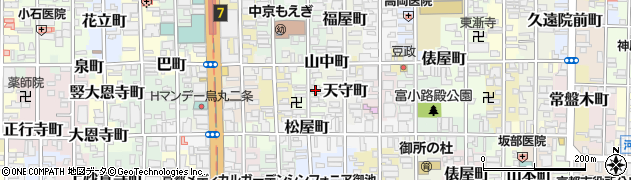 京都府京都市中京区夷町周辺の地図