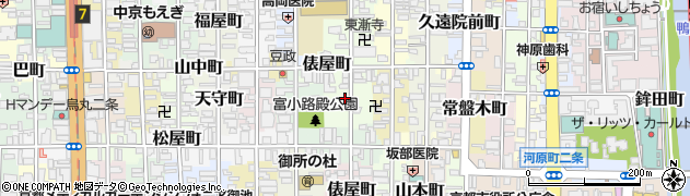 京都府京都市中京区鍛冶屋町周辺の地図