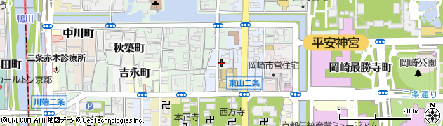 京都府京都市左京区岡崎徳成町周辺の地図