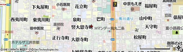 京都府京都市中京区冷泉町周辺の地図
