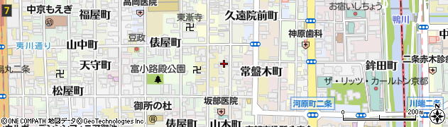 京都府京都市中京区達磨町594周辺の地図