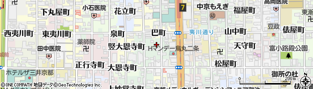 京都府京都市中京区北小路町周辺の地図