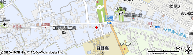 滋賀県蒲生郡日野町上野田159周辺の地図