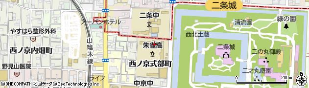 京都府立　朱雀高等学校通信制周辺の地図