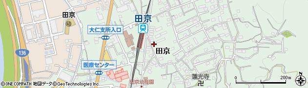 静岡県伊豆の国市田京666周辺の地図