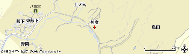 愛知県岡崎市丹坂町（神度）周辺の地図