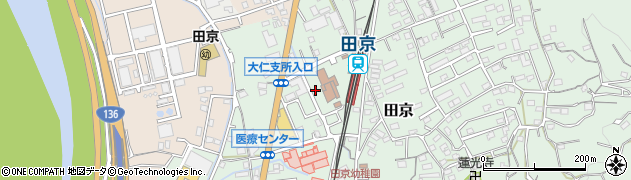 静岡県伊豆の国市田京299周辺の地図