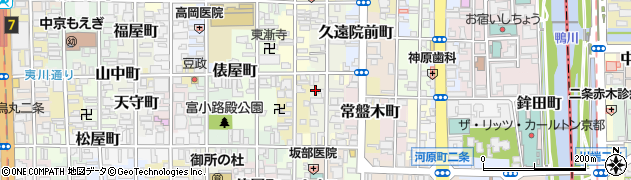 京都府京都市中京区達磨町592周辺の地図