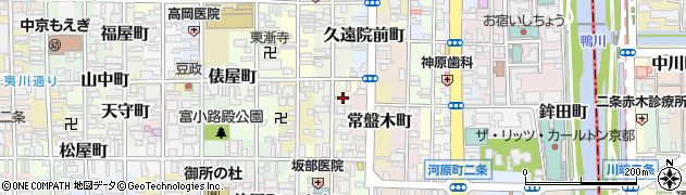 京都府京都市中京区達磨町613周辺の地図