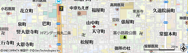 京都府京都市中京区山中町552周辺の地図