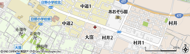 滋賀県蒲生郡日野町大窪2006周辺の地図