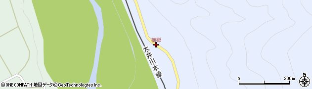 横郷周辺の地図