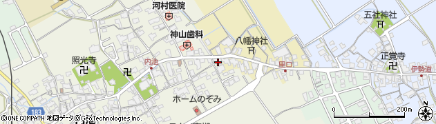 滋賀県蒲生郡日野町里口74周辺の地図