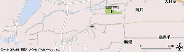 京都府亀岡市稗田野町佐伯筋違周辺の地図