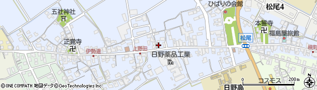 滋賀県蒲生郡日野町上野田851周辺の地図