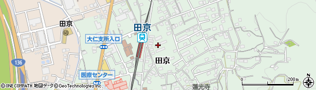 静岡県伊豆の国市田京668周辺の地図