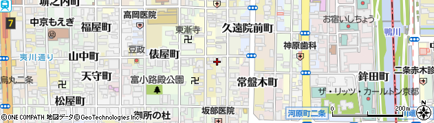 京都府京都市中京区木屋町周辺の地図
