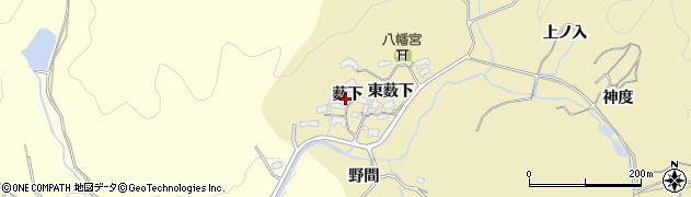 愛知県岡崎市丹坂町（薮下）周辺の地図