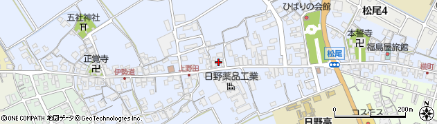 滋賀県蒲生郡日野町上野田850周辺の地図