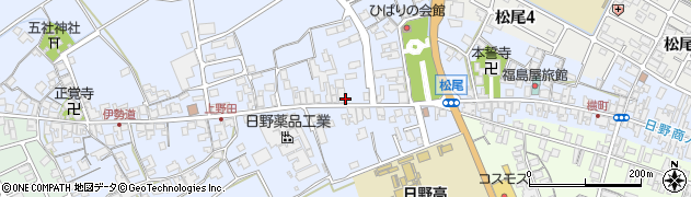 滋賀県蒲生郡日野町上野田832周辺の地図