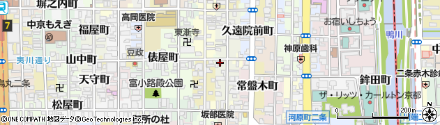 京都府京都市中京区達磨町588周辺の地図