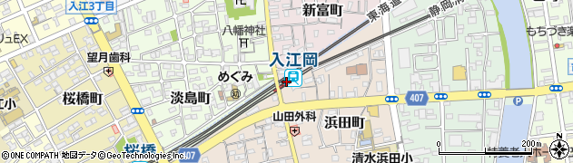 入江岡駅周辺の地図