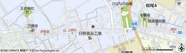 滋賀県蒲生郡日野町上野田842周辺の地図