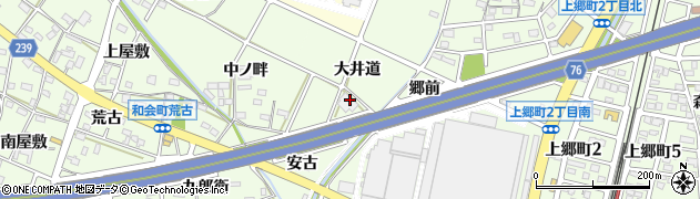 愛知県豊田市上郷町（大井道）周辺の地図