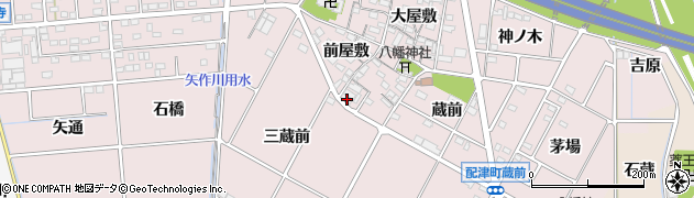 愛知県豊田市配津町南屋敷周辺の地図