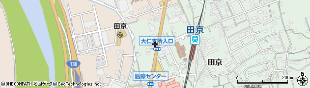 静岡県伊豆の国市田京273周辺の地図