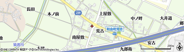 愛知県豊田市和会町荒古18周辺の地図