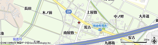 愛知県豊田市和会町荒古19周辺の地図