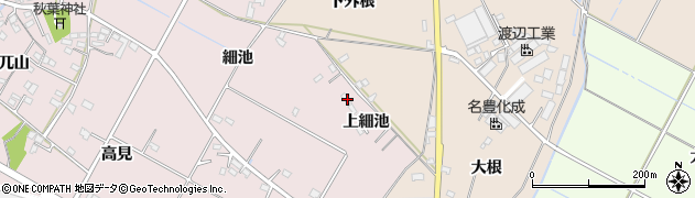 愛知県豊田市吉原町上細池周辺の地図