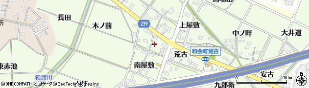愛知県豊田市和会町荒古21周辺の地図