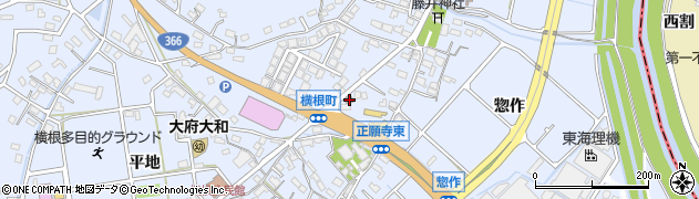 大府横根郵便局周辺の地図