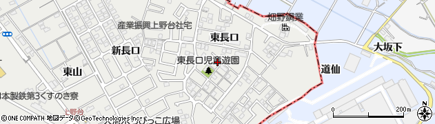 愛知県東海市富木島町（東長口）周辺の地図