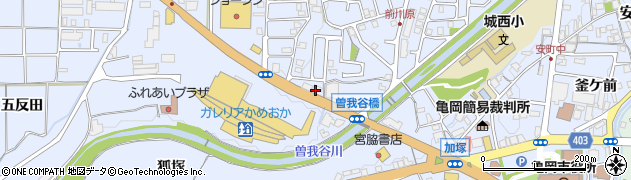 京都府亀岡市余部町宝久保周辺の地図