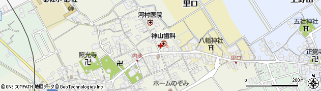 滋賀県蒲生郡日野町内池349-5周辺の地図