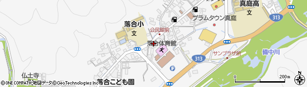 岡山県真庭市落合垂水612周辺の地図
