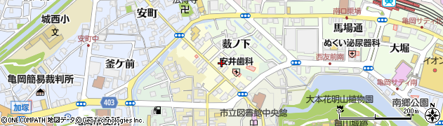 京都府亀岡市北町周辺の地図